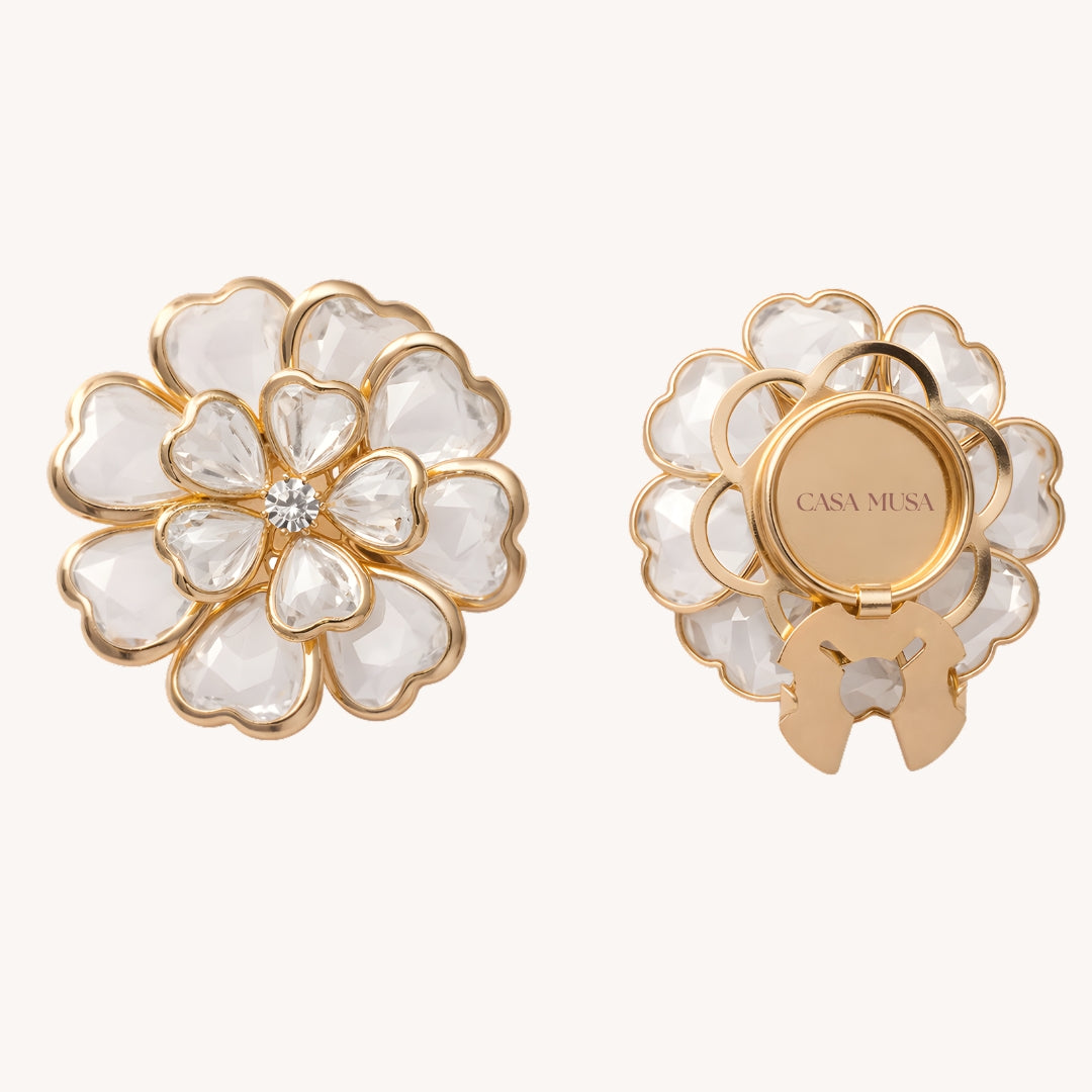 Bijoux de bouton | Fleur - 1 paire