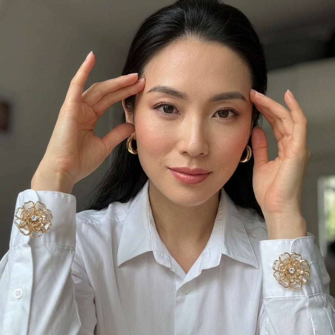 Bijoux de bouton | Fleur - 1 paire