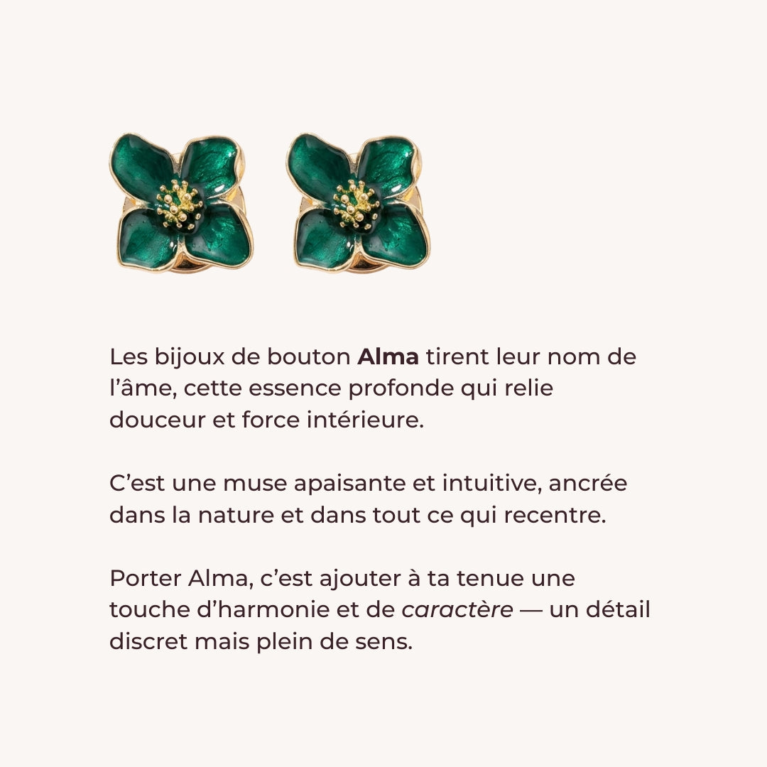 Bijoux de bouton | Musa Alma - 1 paire