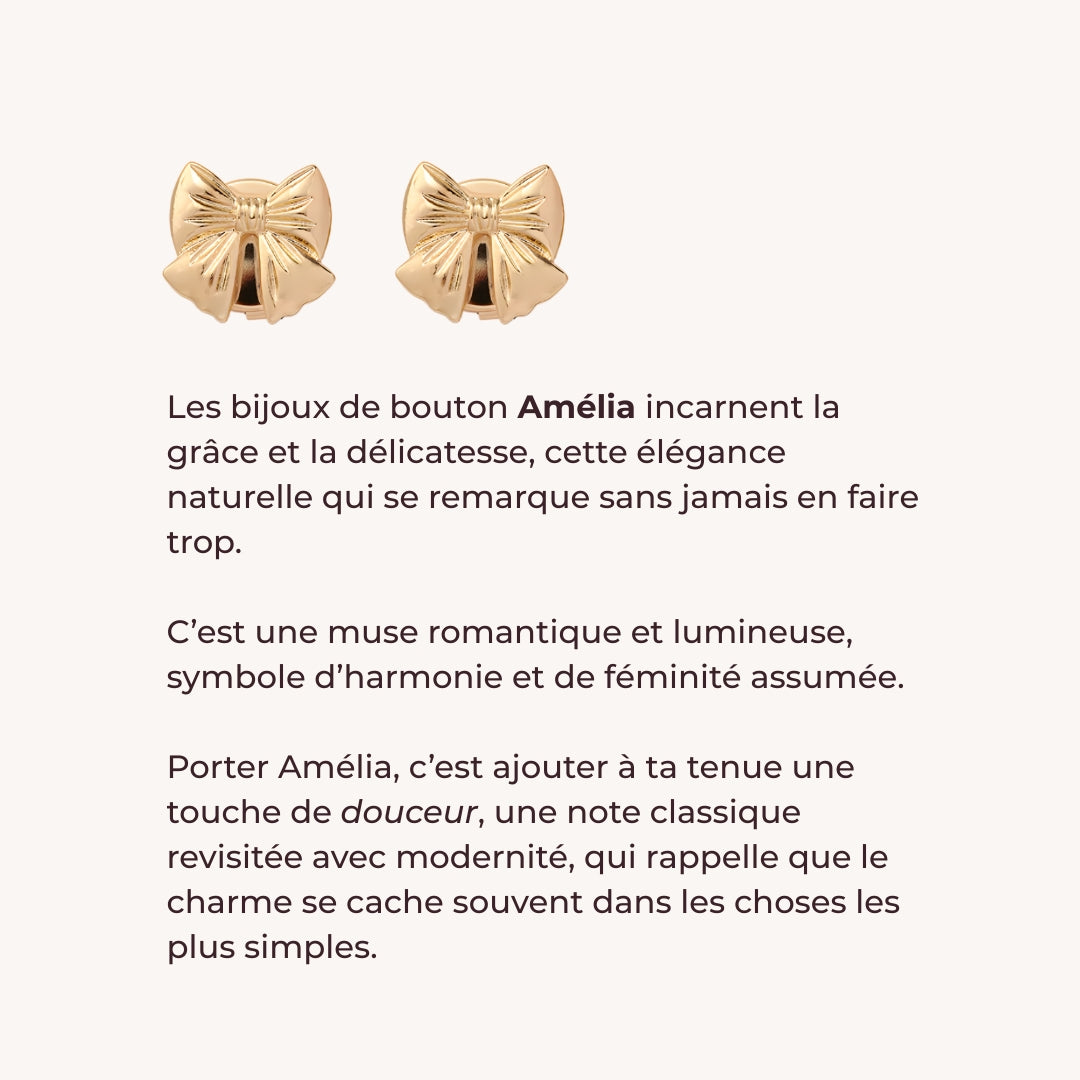 Bijoux de bouton | Musa Amélia - 1 paire