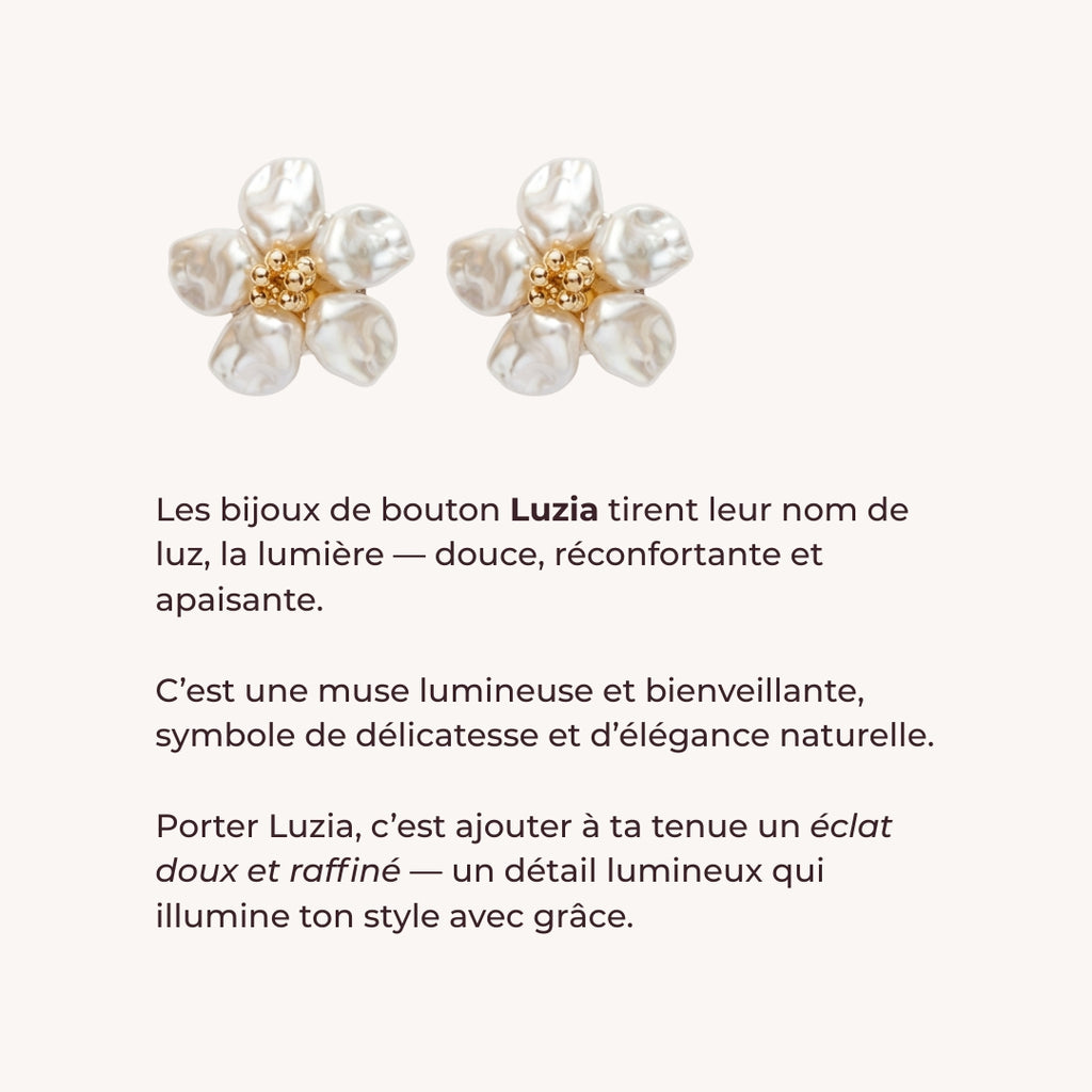 Bijoux de bouton | Musa Luzia - 1 paire