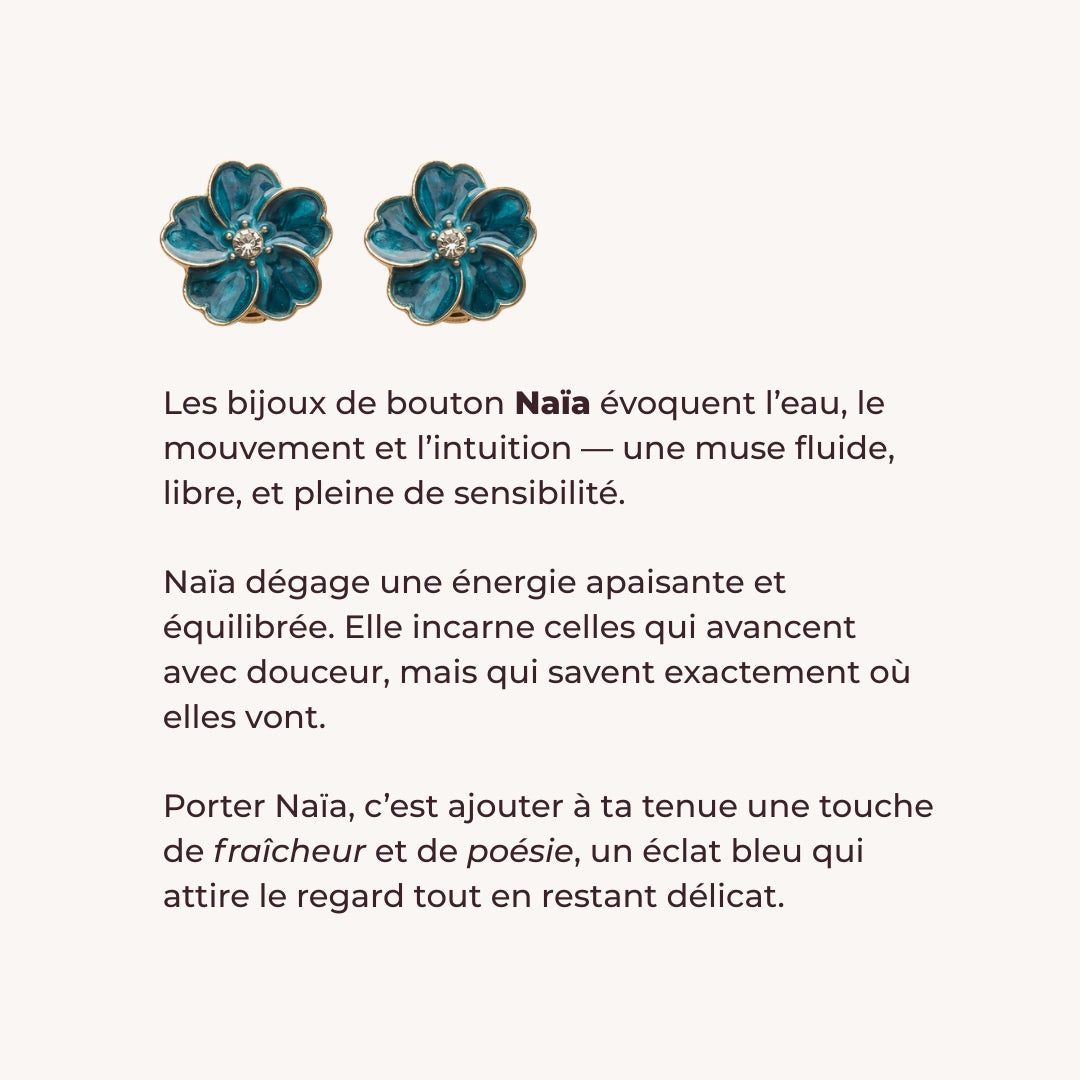 Bijoux de bouton | Musa Naïa - 1 paire