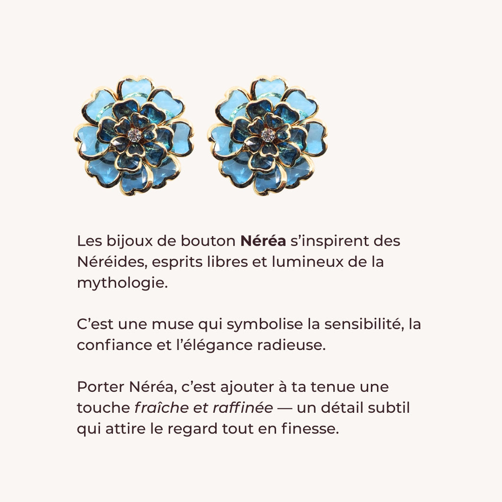 Bijoux de bouton | Musa Néréa - 1 paire