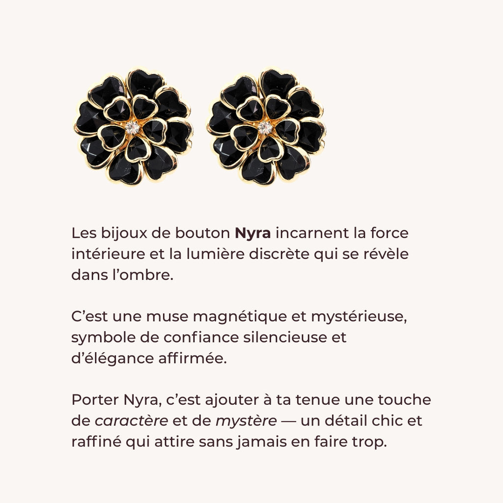Bijoux de bouton | Musa Nyra - 1 paire