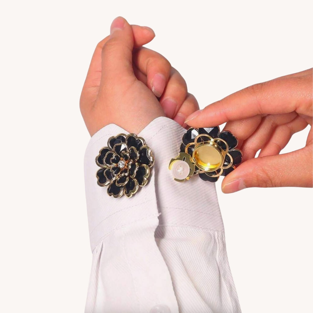 Bijoux de bouton | Fleur - 1 paire