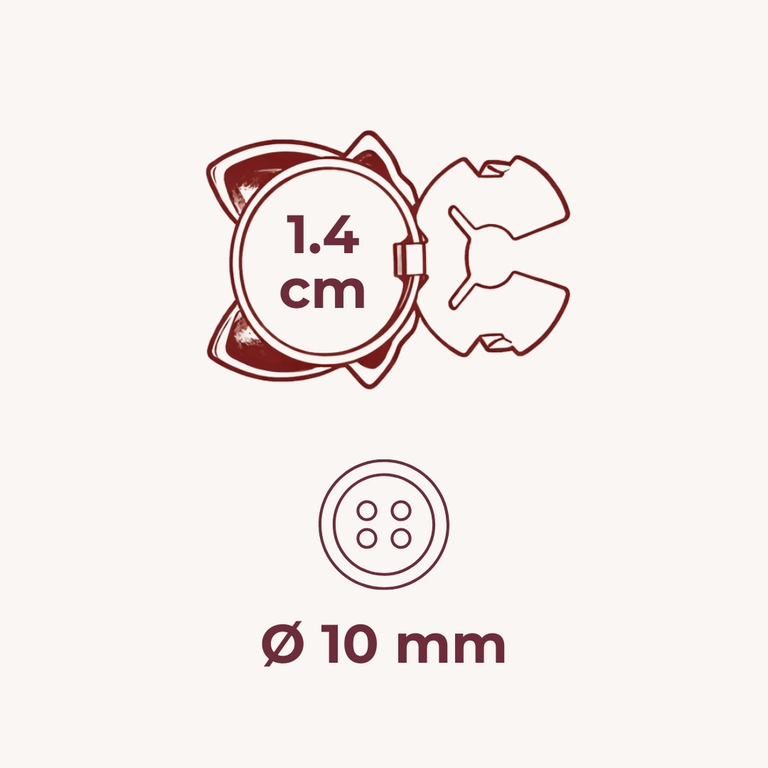 Bijoux de bouton | Musa Aria - 1 paire