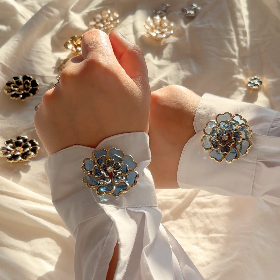 Bijoux de bouton | Musa Néréa - 1 paire