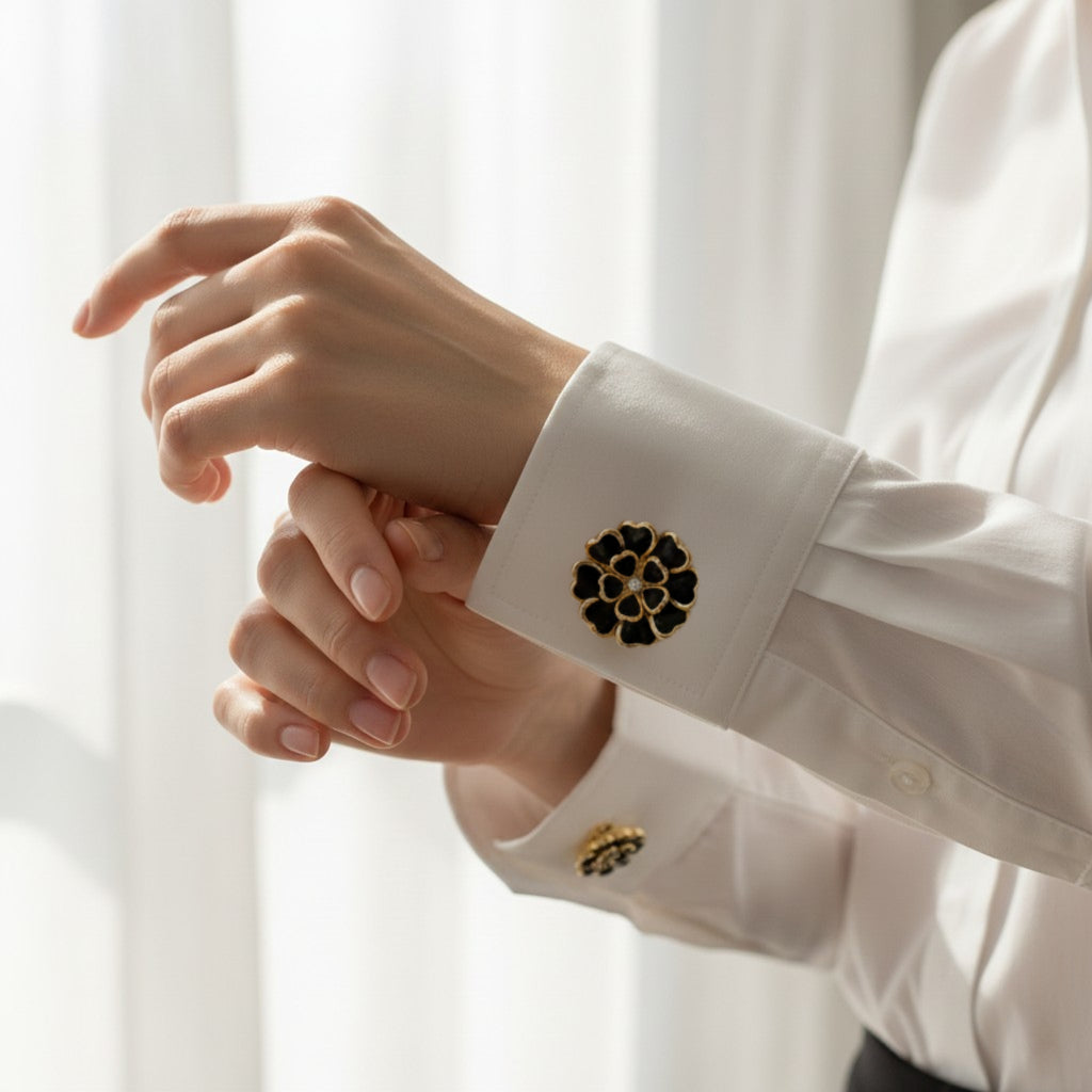 Bijoux de bouton | Musa Nyra - 1 paire